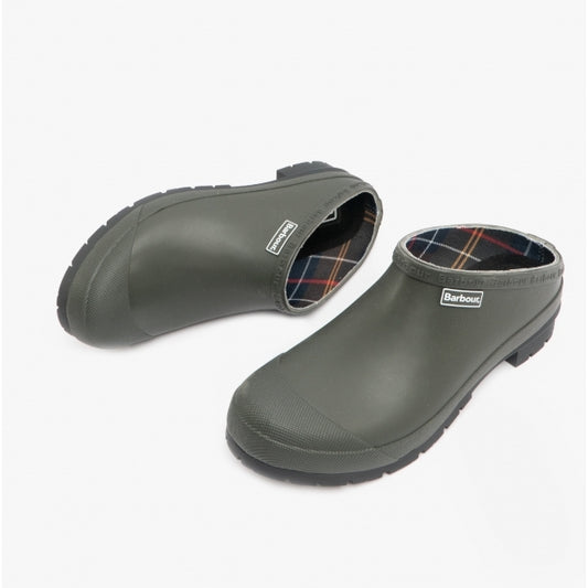 Barbour QUINN Mens Clogs Olive