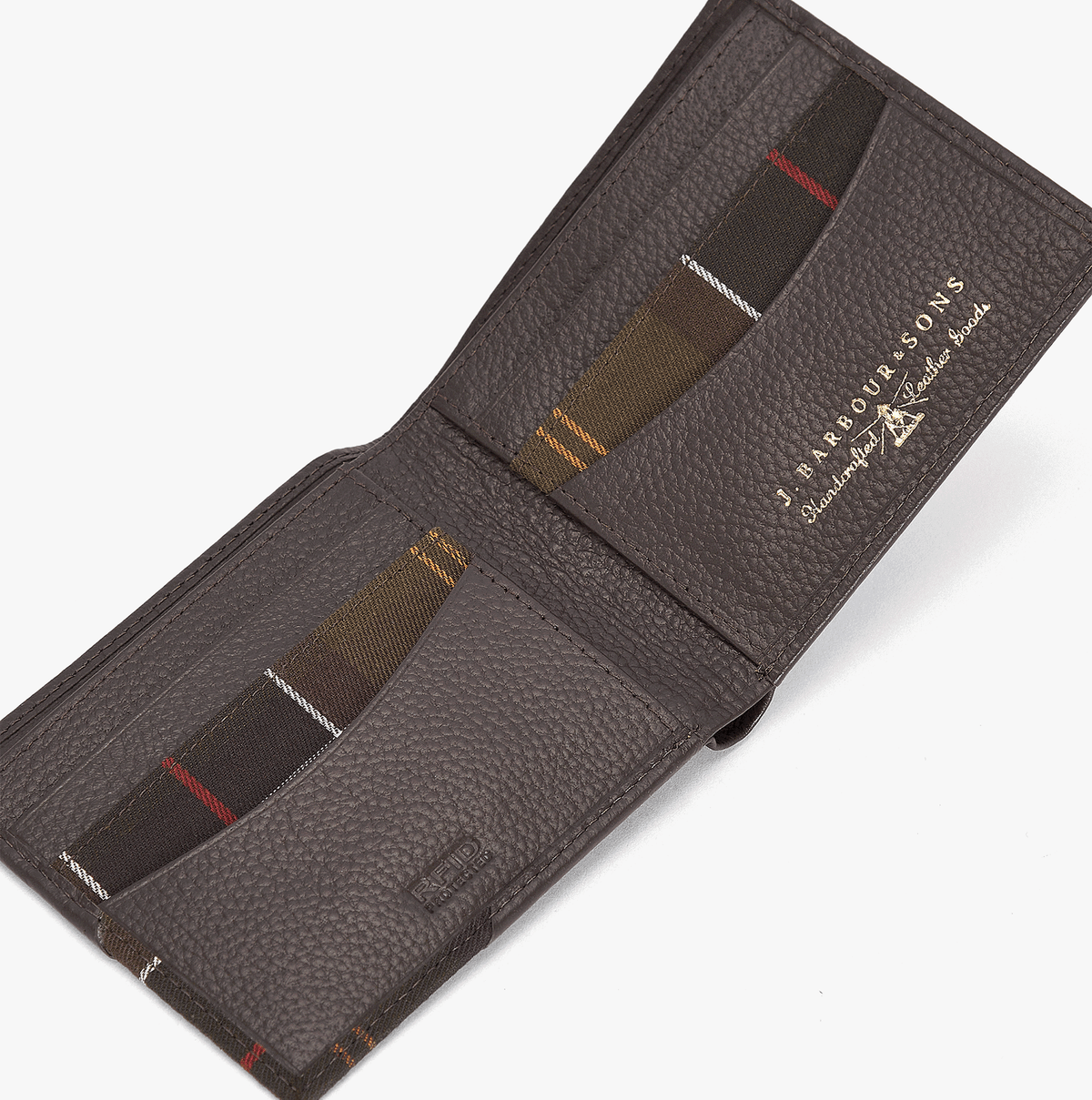 Barbour TARBERT Mens Wallet Chocolate Brown