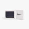Barbour CHATTON LEATHER Mens Card Holder Navy/Classic