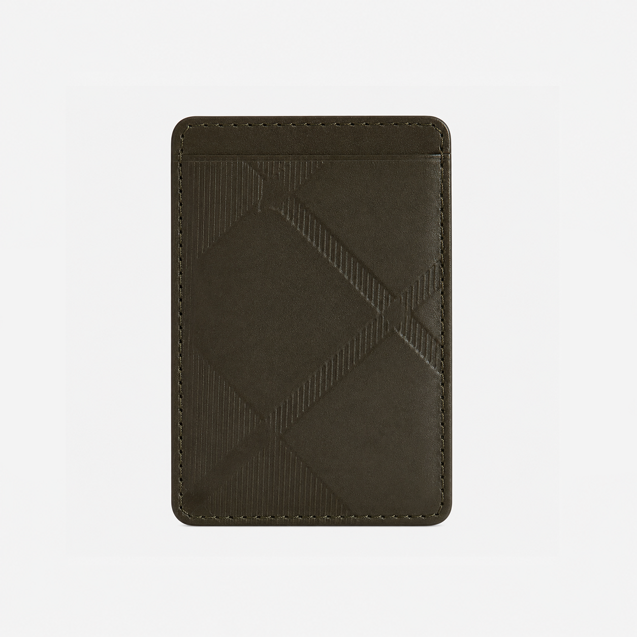 Barbour BRUNTON LEATHER CARD HOLDER Mens Wallet Dark Olive