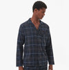 Barbour LAITH Mens Pyjama Set Black Slate Tartan