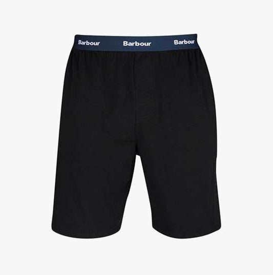 Barbour ABBOTT Mens Cotton Lounge Shorts Black