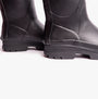 Barbour TEMPEST Mens Wellington Boots Black side view showcasing the rubber upper and textured sole.