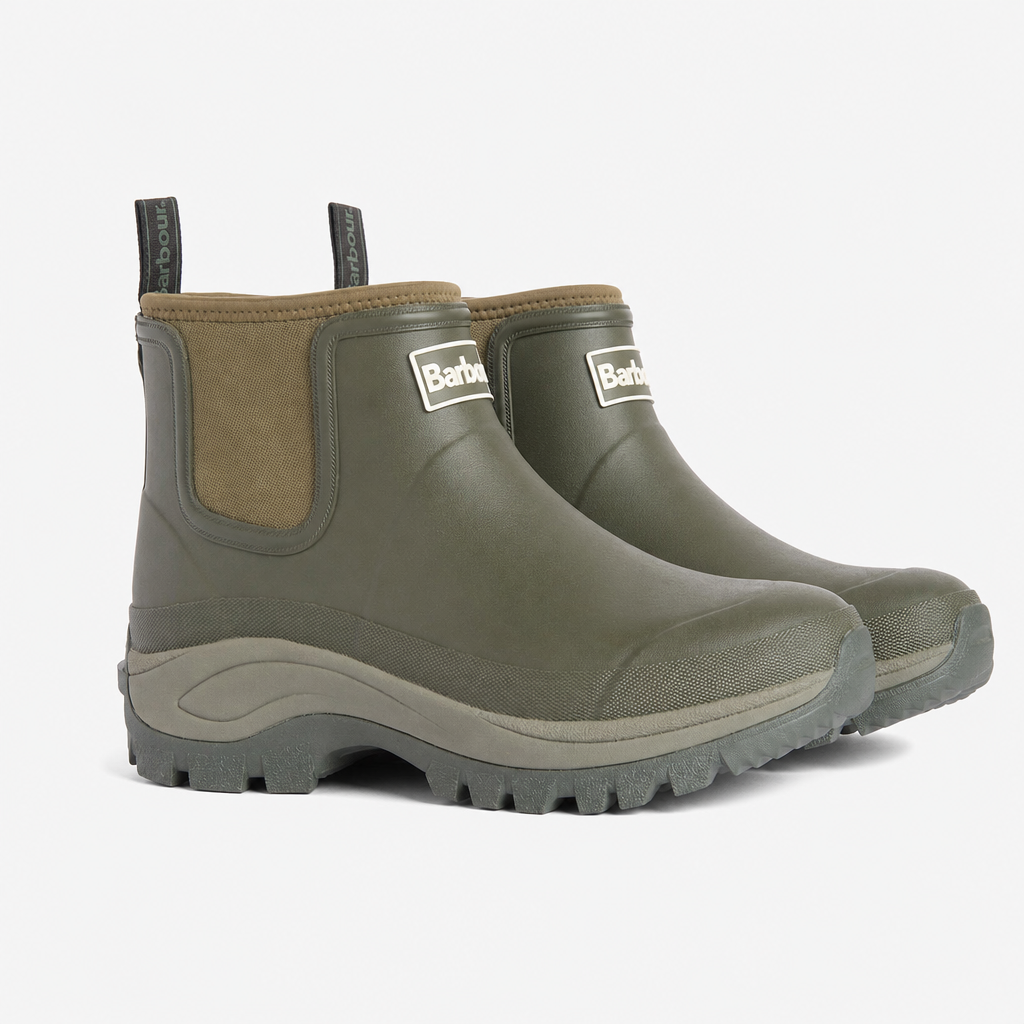 Barbour MATFEN CHELSEA Mens Wellingtons Olive