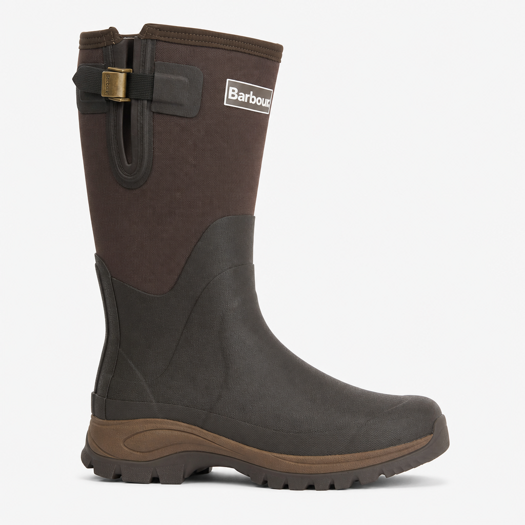 Barbour TYNESIDE TALL Mens Wellingtons Brown