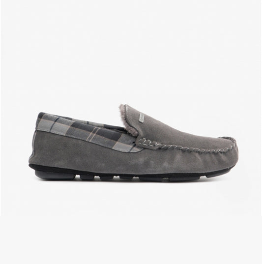 Barbour MONTY Mens Slippers Dark Grey