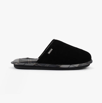 Barbour FOLEY Mens Mule Slippers Black