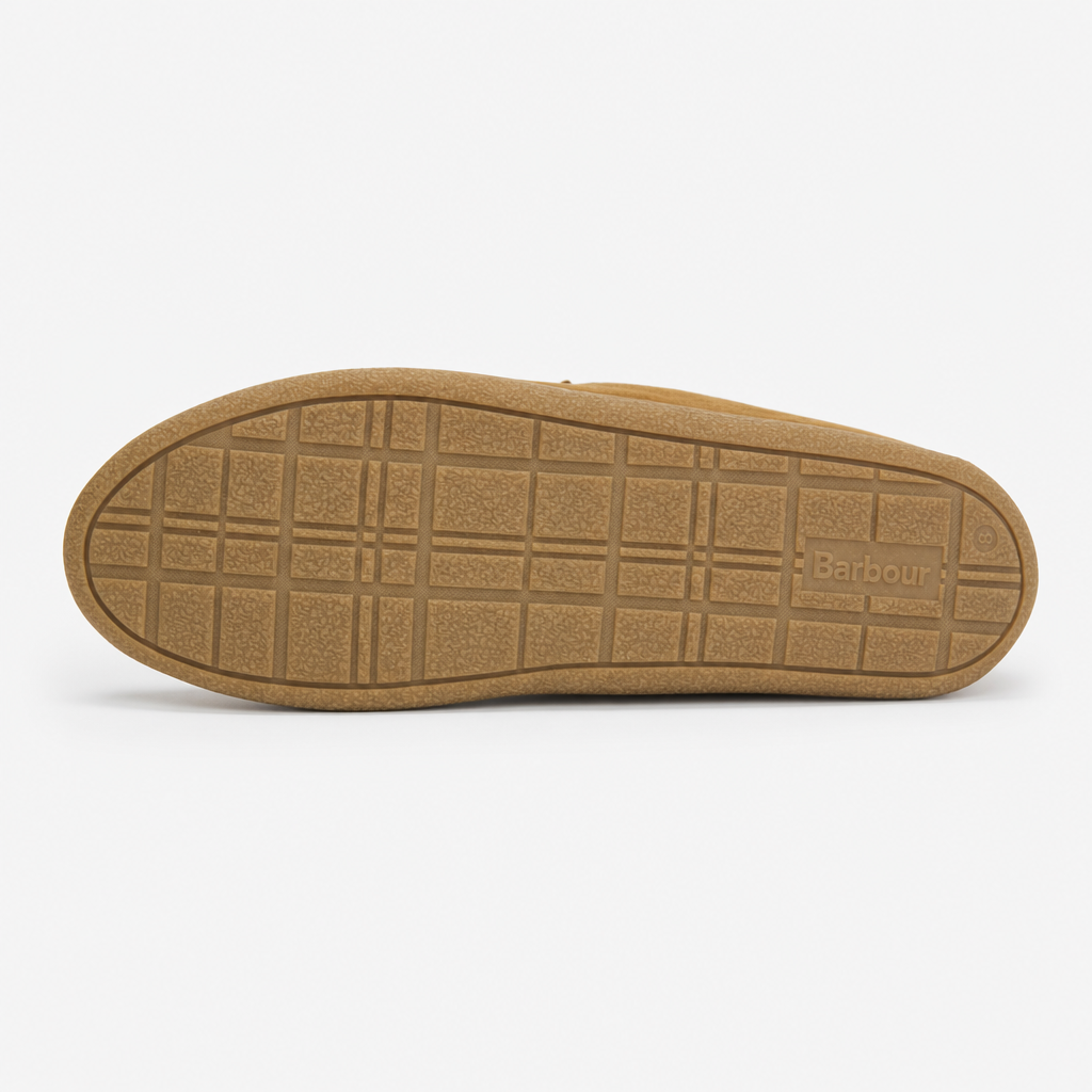 Barbour ALBERT Mens Moccasins Camel Suede