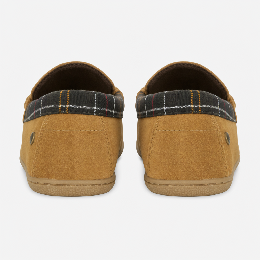 Barbour ALBERT Mens Moccasins Camel Suede