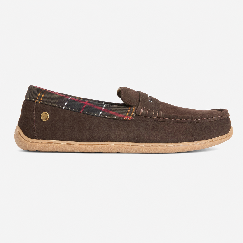 Barbour ALBERT Mens Moccasins Brown Suede