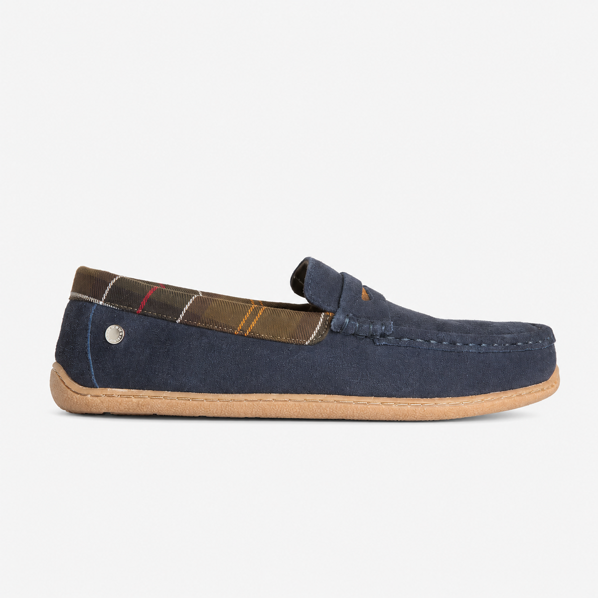 Barbour ALBERT Mens Moccasins Navy Suede