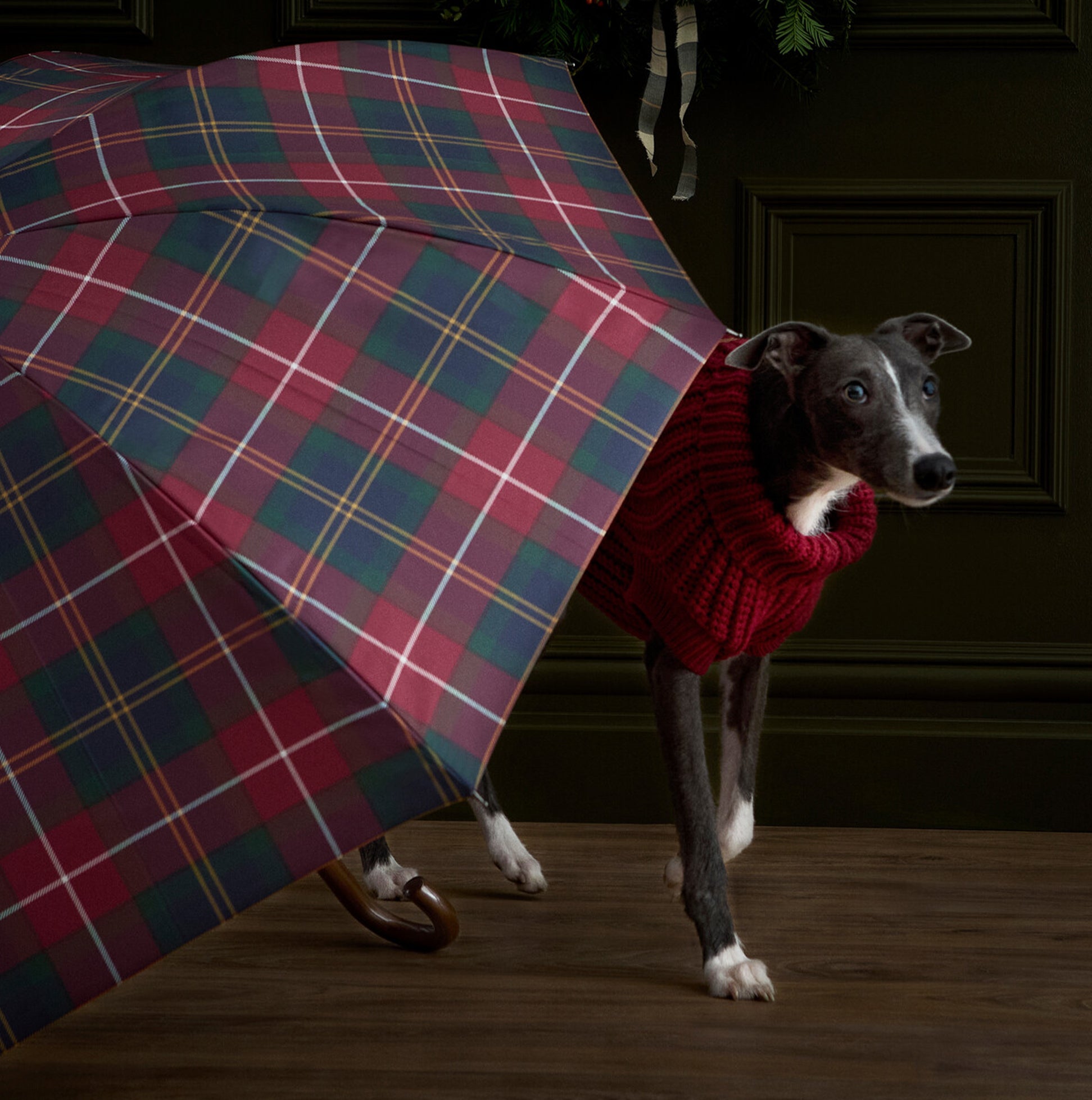 Barbour Tartan Walker Umbrella