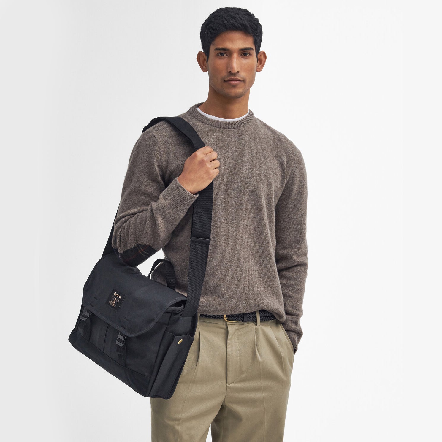 Barbour FIELD WAX Unisex Adults Messenger Bag Black