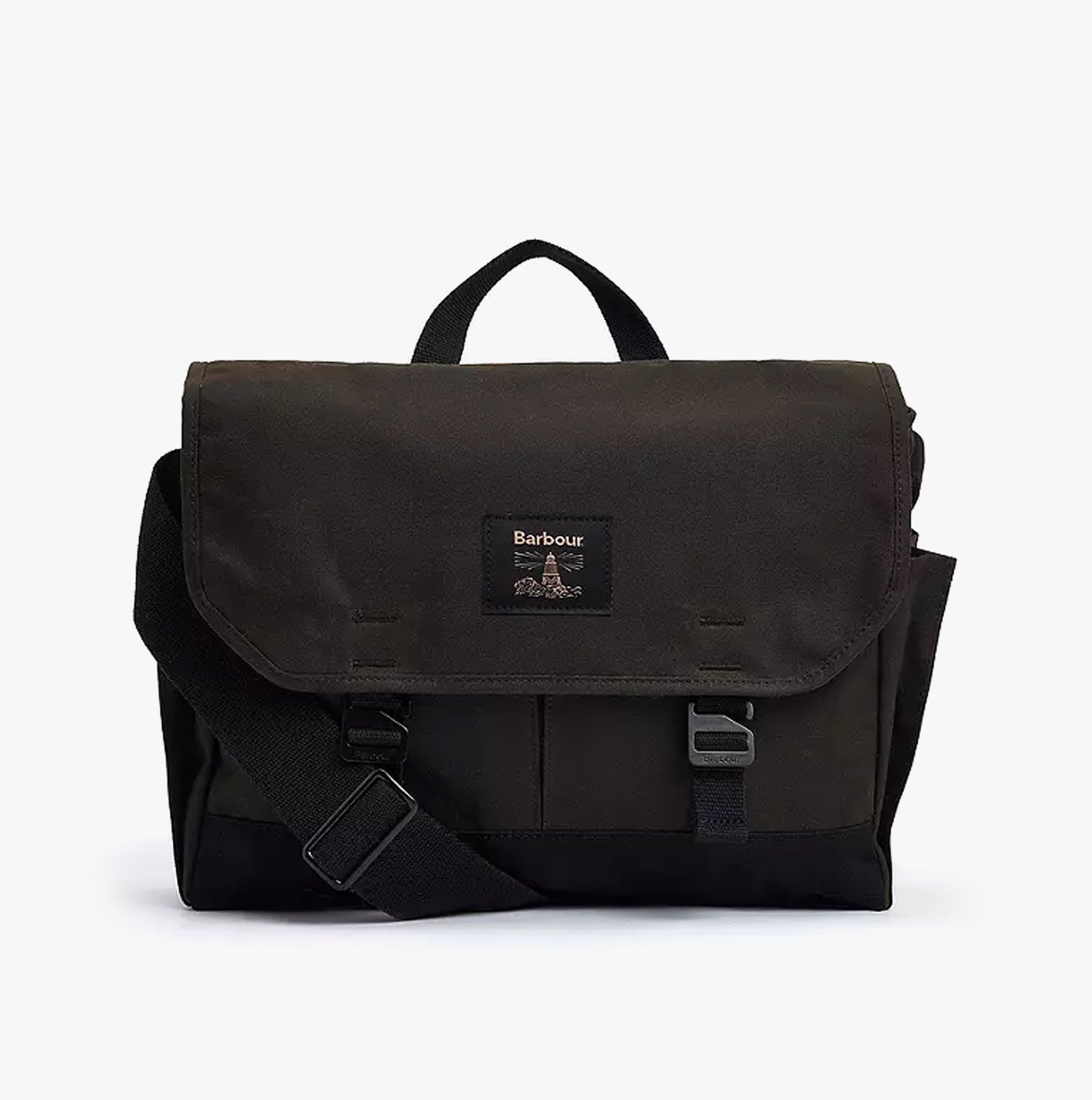 Barbour FIELD WAX Unisex Adults Messenger Bag Olive