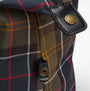 Barbour TORRIDON TARTAN Carry All Bag Classic Tartan detail view of zip closure and tartan pattern