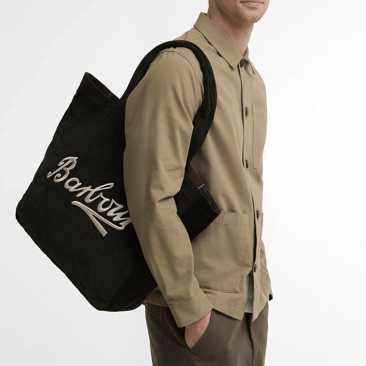 Barbour CARRICK CORD TOTE Womens Tote Bag Sage