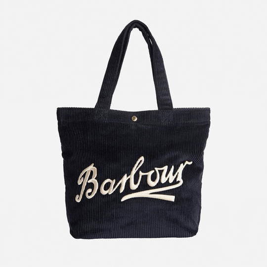 Barbour MINI CARRICK CORD TOTE Womens Tote Bag Navy