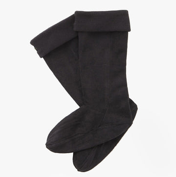 Barbour Fleece Wellington Unisex Socks Black