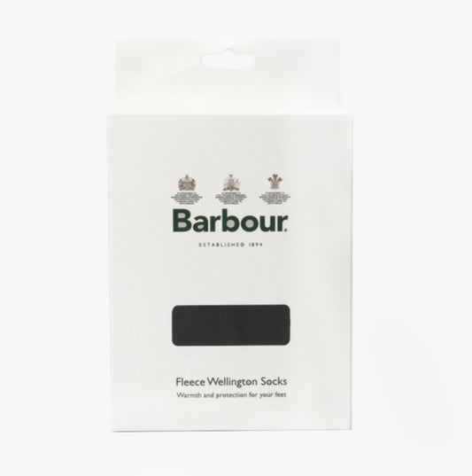 Barbour Fleece Wellington Unisex Socks Black