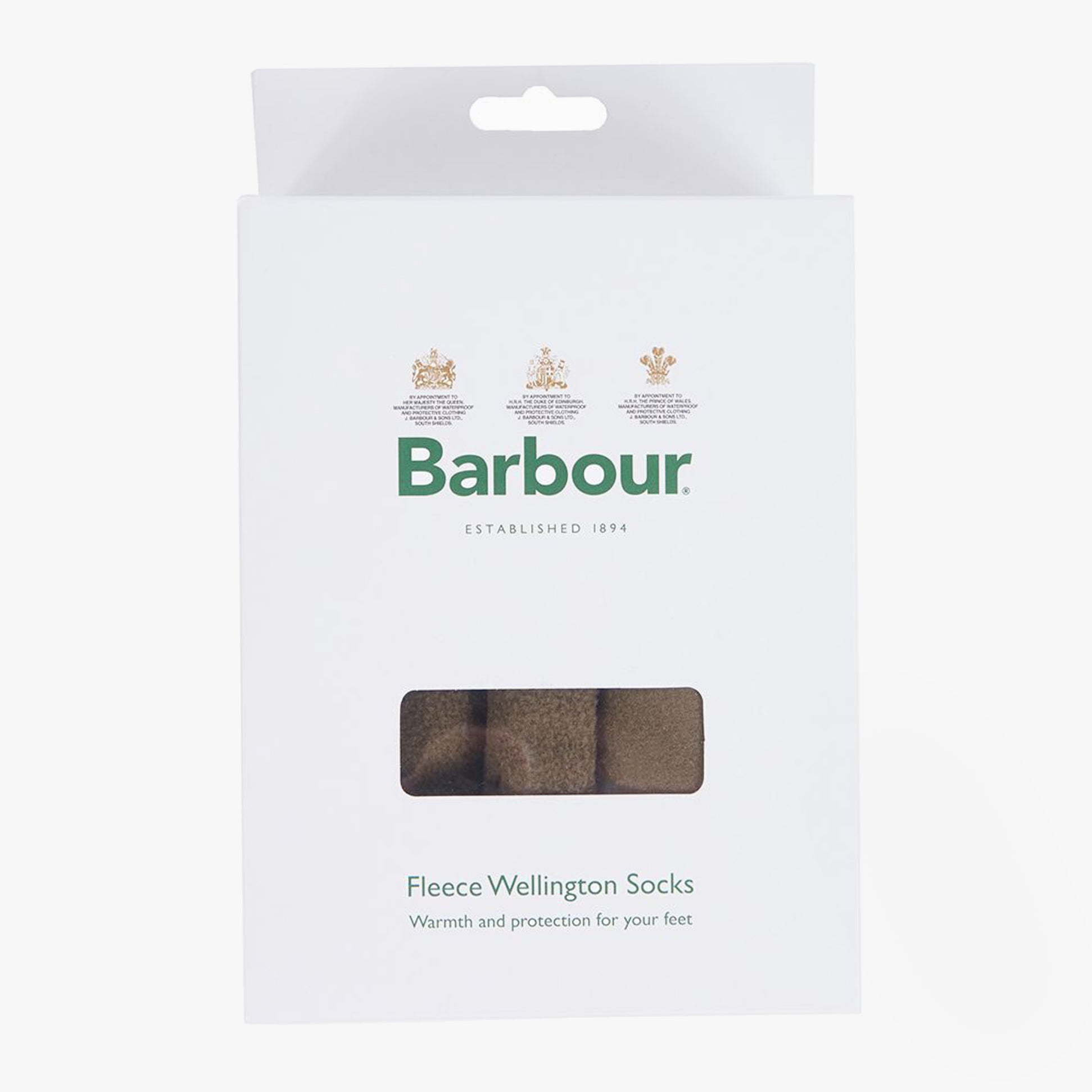 Barbour Fleece Wellington Unisex Socks Olive