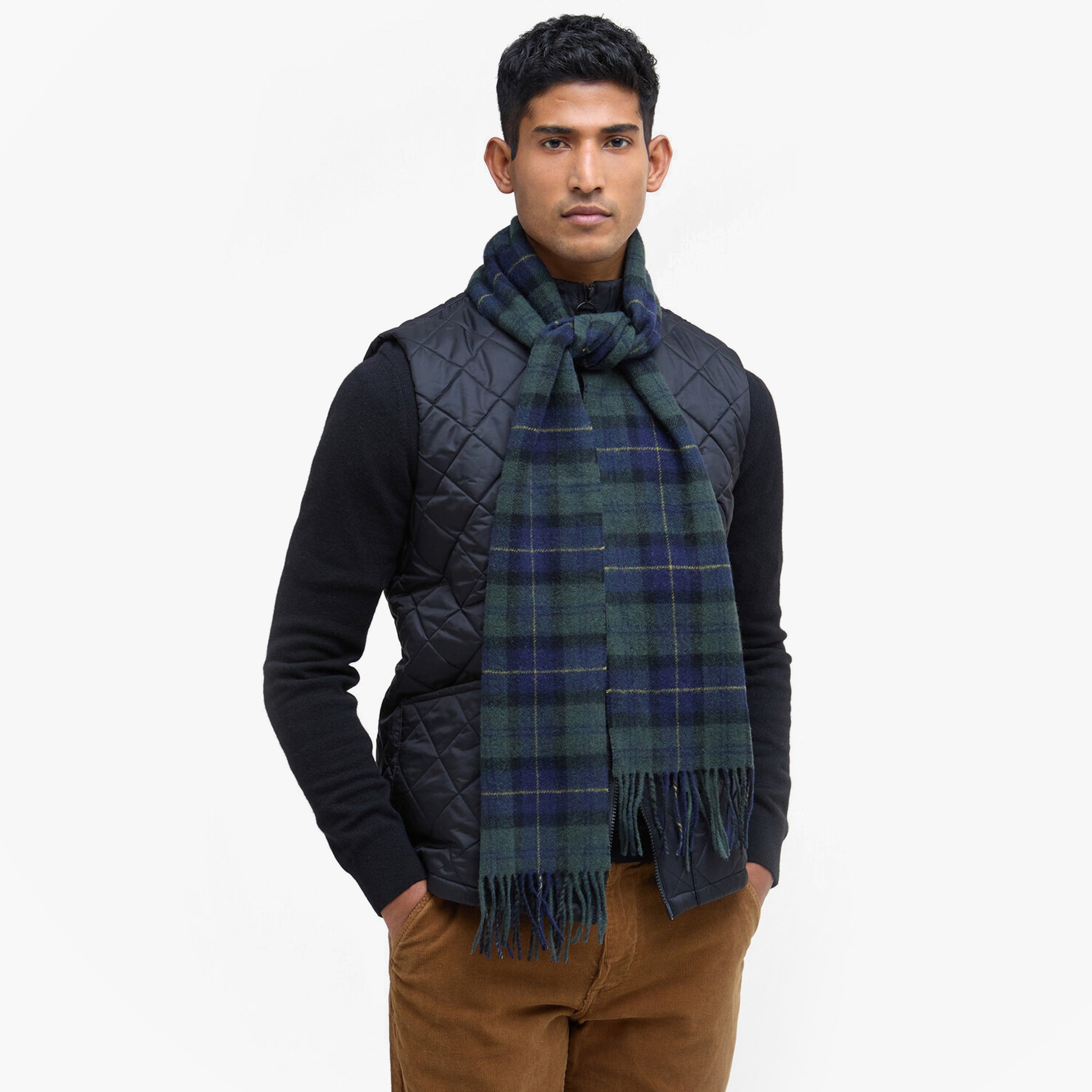 Barbour Barbour TARTAN LAMBSWOOL Mens Winter Olive Night