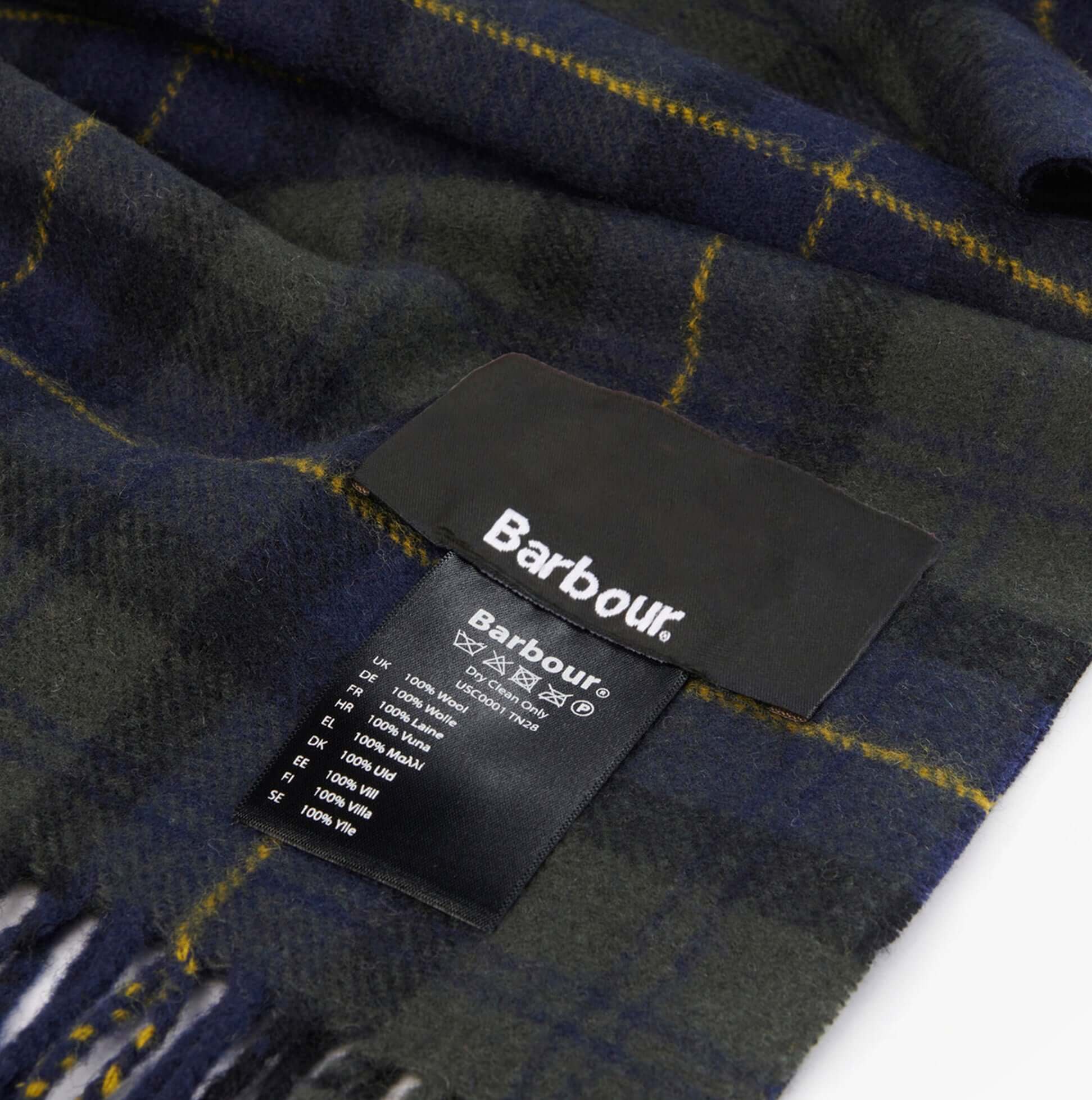 Barbour TARTAN LAMBSWOOL Mens Winter Olive Night