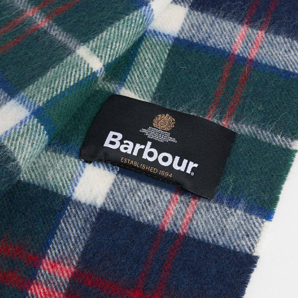 Barbour WOOL CASHMERE TARTAN Unisex Adults Regular Evergreen Tartan