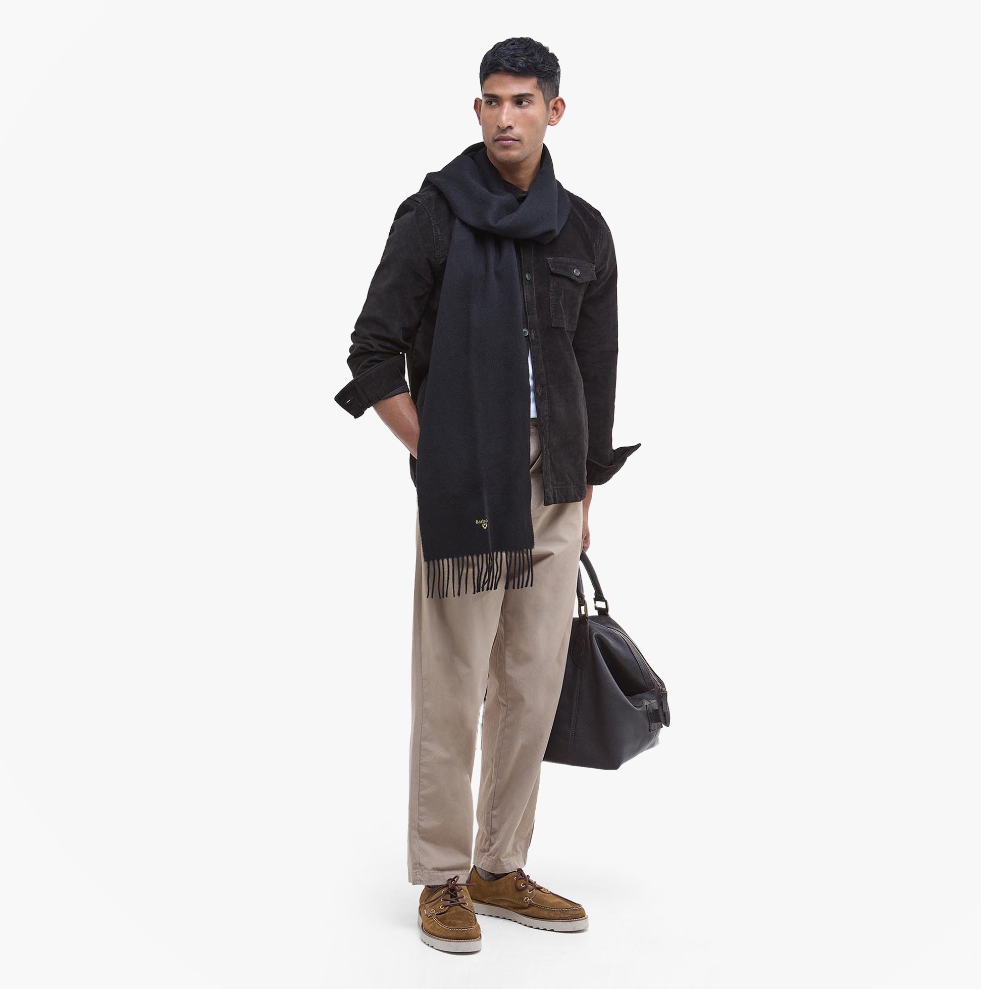 Barbour PLAIN LAMBSWOOL Mens Winter Black