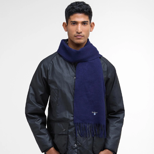 Barbour PLAIN LAMBSWOOL Unisex Adults Regular Navy