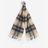 Barbour NEW CHECK Unisex Adults Tartan Scarf Sand Beige Plaid