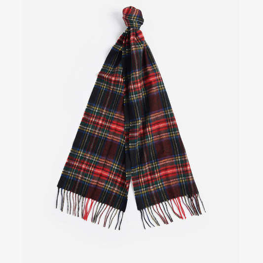 Barbour NEW CHECK Unisex Adults Tartan Scarf Black Stewart
