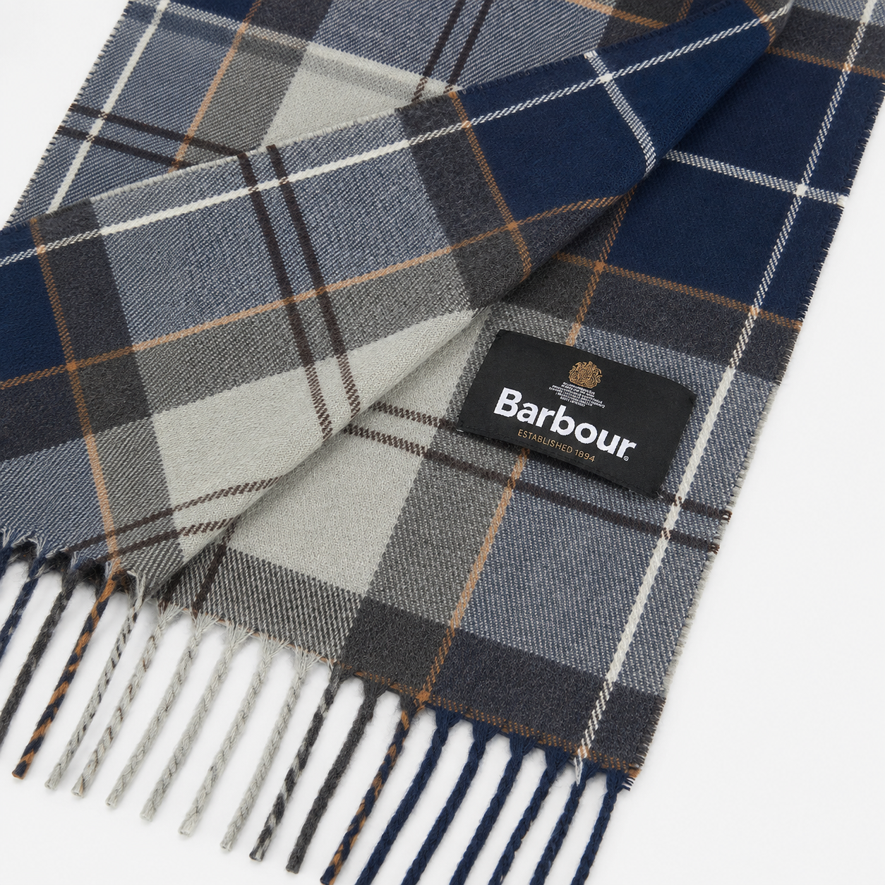 Barbour GALINGALE TARTAN Unisex Adults Regular Grey Midnight Tartan