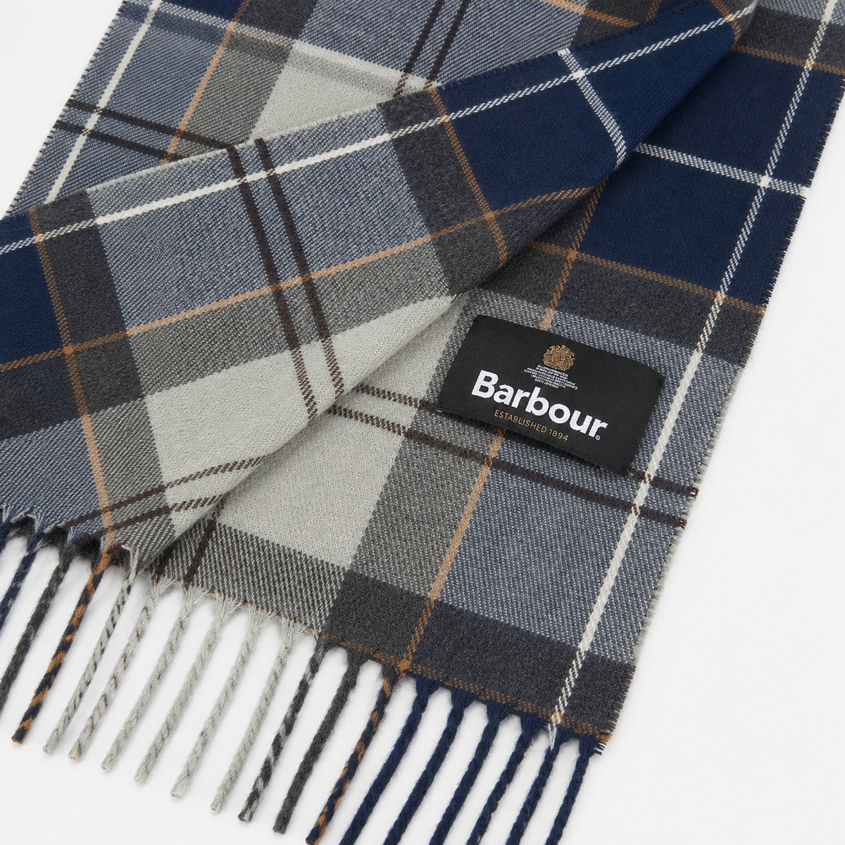 Barbour GALINGALE TARTAN Unisex Adults Regular Grey Midnight Tartan