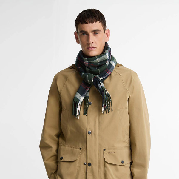 Barbour GALINGALE TARTAN Unisex Adults Regular Evergreen Tartan