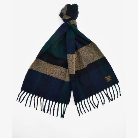 Barbour WESTERDALE Scarf Unisex Adults Green Loch