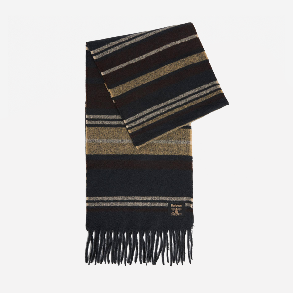 Barbour ALSTON STRIPE Unisex Adults Regular Birchwood Mix Tartan
