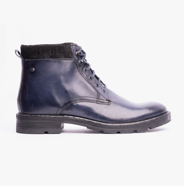Base London PANZER Mens Casual Boots Blue