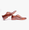 Base London SCRIPT Mens Leather Derby Shoes Brown
