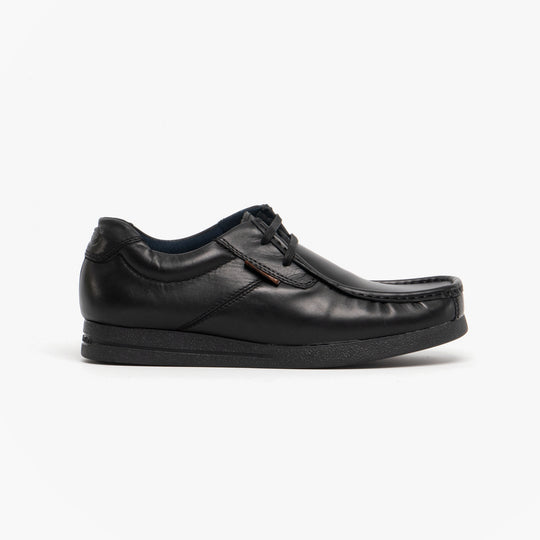 Base London EVENT Mens Leather Moccasin Shoes Black