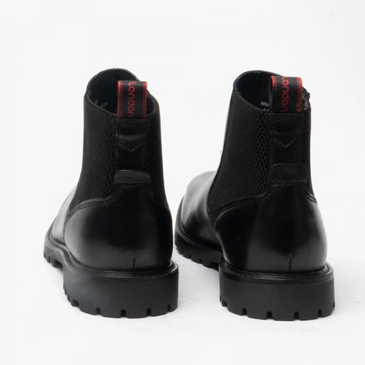 Base London ANDERSON Mens Chelsea Boots Black