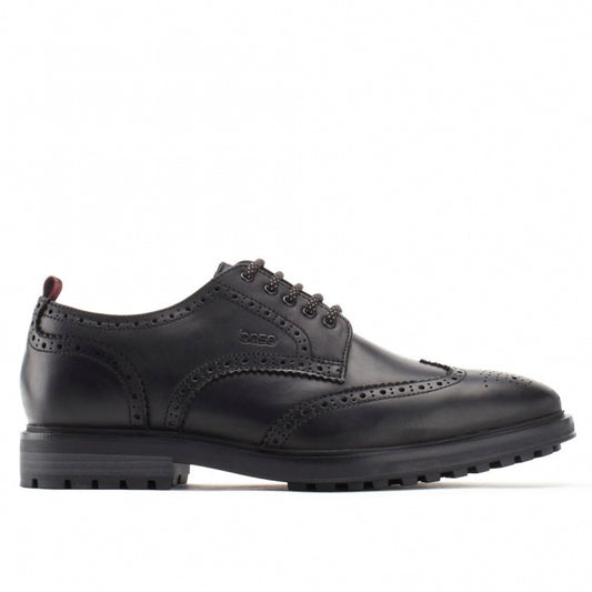 Base London SHELBY Mens Brogues Shoes Black