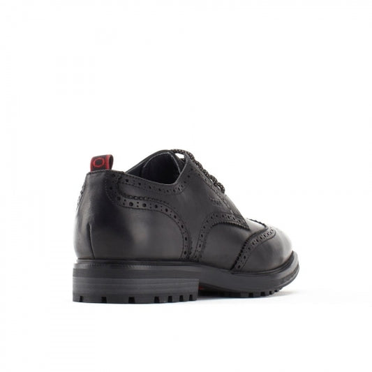 Base London SHELBY Mens Brogues Shoes Black