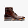 Base London GROVE WASHED Mens Boots Dark Brown