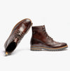 Base London GROVE WASHED Mens Boots Dark Brown