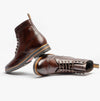 Base London GROVE WASHED Mens Boots Dark Brown