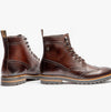 Base London GROVE WASHED Mens Boots Dark Brown