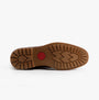 Base London CANMORE Mens Boots Tan bottom view, showcasing the rubber sole design and tread pattern.