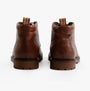 Base London CANMORE Mens Boots Tan back view showcasing leather upper and block heel.