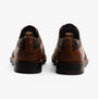 Base London NASHVILLE Mens Shoes Tan/Check rear view showcasing leather and check design.