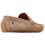 Base London COLLINS Mens Shoes Camel side view showing suede upper and rubber sole, perfect for casual comfort.